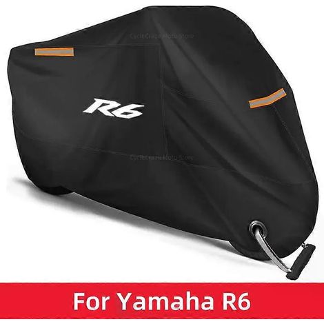 Motorradabdeckung, wasserdicht, UV-Schutz, Staub- und Regenschutz für Yamaha YZFR6 YZF R6 R6S (1999–2015, 2005, 2007, 2010) (1/5)