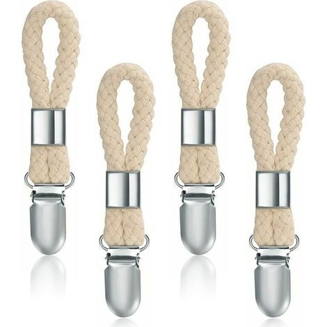 Sollbry 4 Pièces Pince à Serviette, Accroche Torchon, Crochet Torchon Porte Serviette Salle de Bain, Clips Porte-Torchon Placards Serviettes Suspendues (1/5)