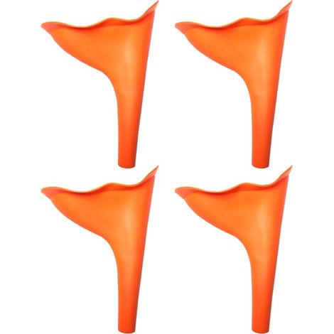 Urinal für Frauen – Tragbares Urinal für Frauen – Im Stehen nutzbar – Hergestellt aus medizinischem thermoplastischem Gummi – 4-teilig (1/5)