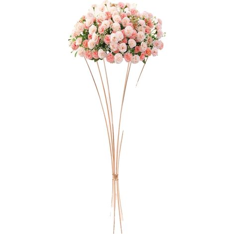 Vases Trompette, Construction en Fer, Hauteur 80cm, Diamètre 22cm, 10 Vases Inclus, Style Moderne (1/5)