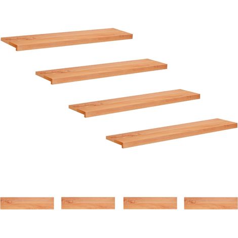 Marches d'escalier 8 pièces 120 x 30 x 2 cm Vernis