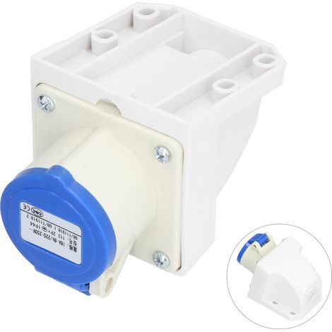 Lot de 5 connecteurs industriels à prise haute conductivité, conception anti-chute, robustes, 220 V à 250 V. (1/5)