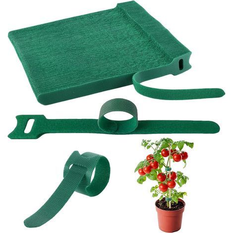 Attache Plante Verte, 100pcs Attaches de Jardin pour Plantes, Liens de Jardinage pour Ligatures, Taille Réglable Attache Tomate, Attaches Plantes Réglables, pour Soutenir Plantes Fleurs (1/5)
