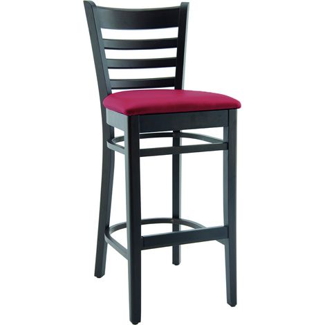 Tabouret de brasserie hêtre et simili Purcy