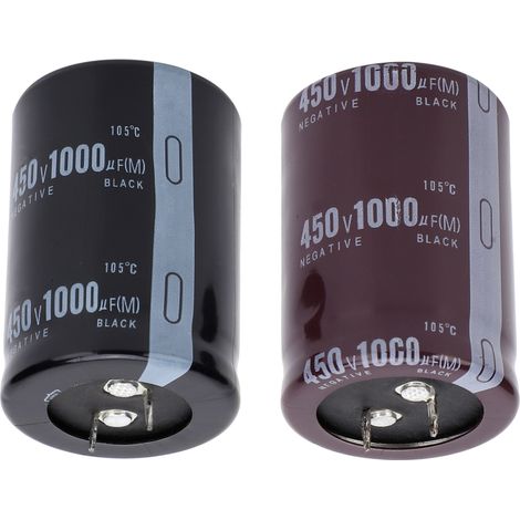 condensateurs électrolytiques cylindriques en aluminium, 105 °C, 35 x 50 mm, 1000 µF, 450 V (1/5)