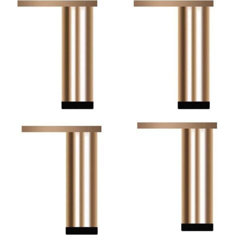 4 Pièces de Pieds de Meubles en Alliage d'Aluminium,Pieds de Canapé Réglables,Hauteur:6-40cm,Hauteur Réglable 0-8mm (200mm/7.87in) (1/4)