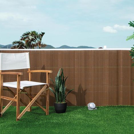 Cañizo pvc lite doble cara 16 mm marrón (1/3)