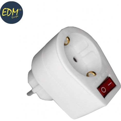 EDM-Adapterstecker mit Schalter (verpackt)