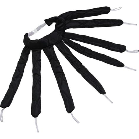 Heatless Octopus-Shaped Hair Curlers for Natural Curls While Sleeping - Damage-Free Styling Accessory - Black (1/5)