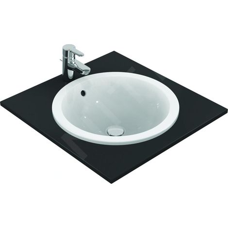 Ideal Standard Connect - Lavabo encastré, diamètre : 480 mm, avec déversoir, blanc E505301 (1/4)