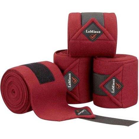Set da 4 fasce per cavalli LeMieux modello polo Bordeaux