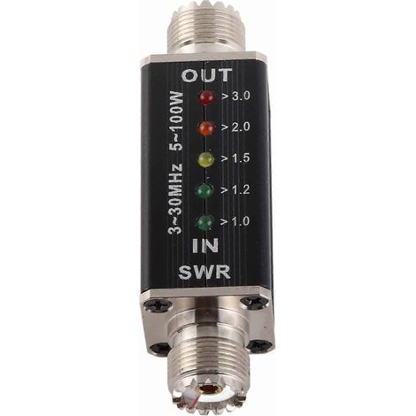 5–100 W Stehwellenmesser Mini-Kurzwellen-LED-Anzeige SWR-Meter für Antennenradio