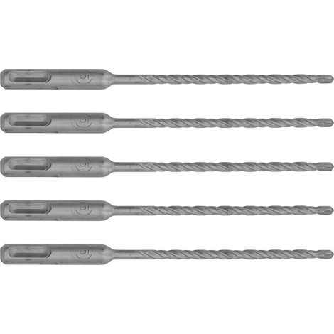 Pièces Foret Béton 160mm 2 Goujures Carbure Auto-centrant Pointe SDS pour Pierre Brique Maçonnerie 5mm/0.2in (1/5)