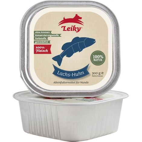 Salmone con pollo 300 g cibo per cani acidi Omega vitamine del gruppo B e minerali Leiky