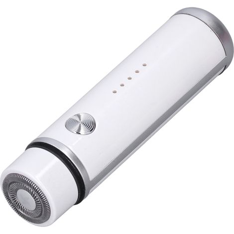 Kit de rasoir électrique rechargeable USB Lithium 013, tondeuse à barbe rechargeable avec indicateur de batterie, blanc, pour hommes et femmes, rechargeable (1/5)