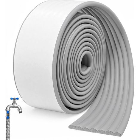 Ruban Isolant Tuyau Climatisation Autocollant 8cm x 5m, Antigel(Gris) (1/5)