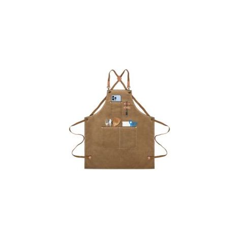 Tablier de Cuisine pour Homme,Tablier de Travail,Tablier Barbecue avec Poches,Bretelles Réglables de M à XXXL Tablier Cuisine pour Femme,pour Barbecue, Restaurant, Jardin, Barbecue, Café (1/5)