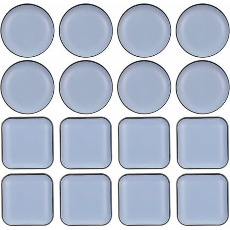 QORVA-16 Pcs Patins pour Meubles Téflon Auto-adhésifs Patins en Téflon Patin Glisseur en Teflon Chaise de Planeur Professionnels pour Protéger Parquet Stratifié et Tapis Protection pour Meubles (1/5)