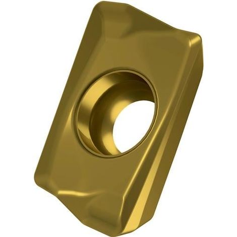 Fräswendeschneidplatte ISO ADMX 070208SR-F:M8340 D.2,2mm PVD beschichtet Gold (1/2)