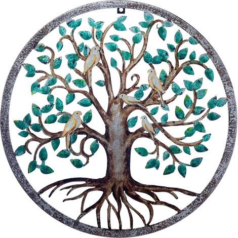10 cm Art mural métal coloré, décoration murale élégante maison intérieur extérieur (1/5)