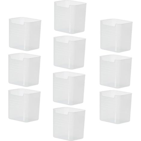 Organiseur De Porte De Réfrigérateur - 10 Petits Bacs De Rangement pour Organiser Matériau PP Boîte De Rangement Latérale pour Réfrigérateur Organisateur De Garde-Manger (1/5)
