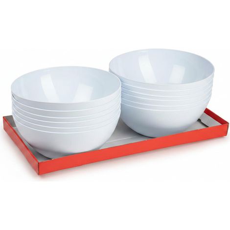 Set 12 Ciotole e Scodelle Hemax 1,6 L Bianco (1/4)