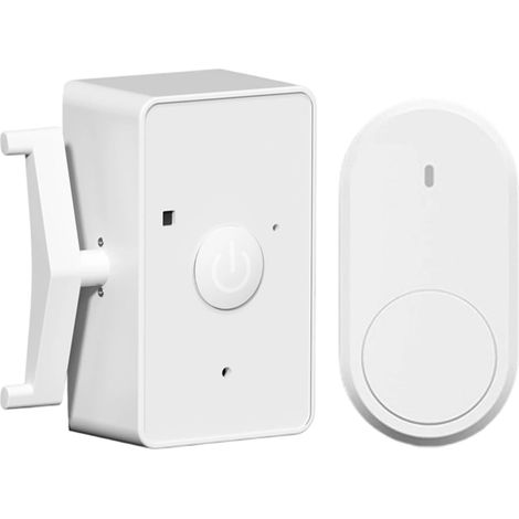 Poussoir automatique Dispositif de contrôle automatique sans câblage – Poussoir de bouton lumineux – pour chambre à coucher, garage, mur, dortoir, lieu de travail, appareils électroménagers, maison (1/5)