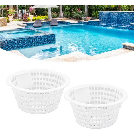 Set aus 2 Skimmerkörben für Aufstellpools und Whirlpools, verschleißfest und langlebig (Art.-Nr. 8928). (1/5)