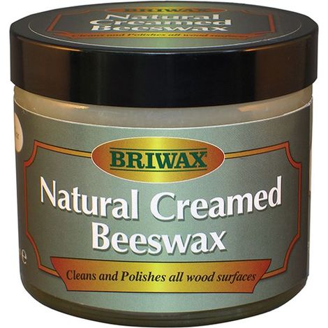 Natural Briwax BW1901000053 Creamed Beeswax - Clear, 250ml - Versatile Wax for Furniture, Wood, and Crafts