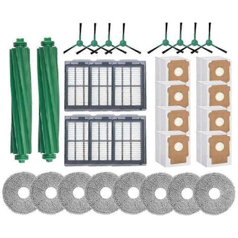 BARKBUSTERS Lot de 32 pièces pour aspirateur robot iRobot Roomba Plus 505 Combo / 405 Combo : brosse, filtre HEPA, lingette de nettoyage et sac à poussière. (1/5)