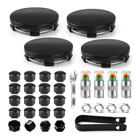 Cache Moyeu 60 mm Bouchon Valve Pneu Voiture Pression