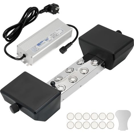 Ultrasons Mist Maker Fogger 6.4L/H 8 Têtes Brumisateur, Humidificateur À Pulvérisation avec Alimentation 350w Et Bouée, Machine À Fumée pour Paysage D’Étang, Préservation des Légumes (1/5)