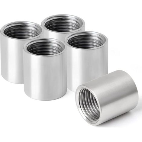 1" Raccord droit femelle fileté acier inoxydable,connecteurs droits en acier inoxydable 304,raccords de tuyauterie femelles,5pcs(DN25) (1/4)