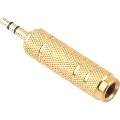 Adaptateur audio stéréo 3,5 mm mâle vers 6,5 mm femelle pour casque (1/5)
