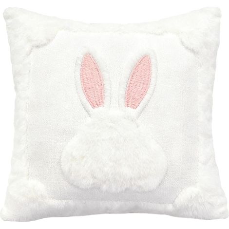 Housses De Coussin De Pâques Décor De Fête en Peluche 45x45 cm Housses De Coussin Lapin Printemps Décoration De Fête Pour Maison Bureau Chambre Canapé Décoration Campagne Fête (1/5)