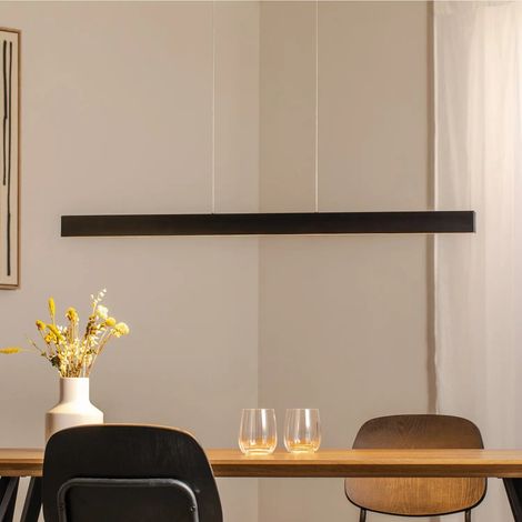 [GEBRAUCHT] B-Ware Argon Led Pendelleuchte Hängeleuchte Leuchte Anthrazit Stahl Länge 100 Cm