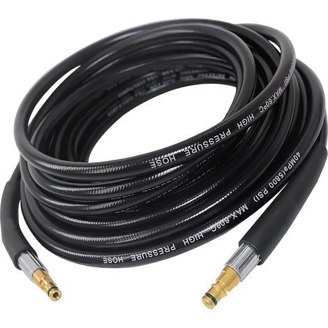 10m Hochdruckreiniger Schlauch für Kärcher K2 K3 K4 K5 K6 K7, Hochdruckschlauch mit Quick Connect System, Hochdruckreiniger Zubehör, Hochdruck Verlängerung Ersatzschlauch (1/5)