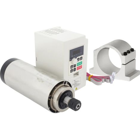 Motor de husillo y variador de frecuencia, alta precisión, refrigerado por aire. Añadir un collarín para variador de frecuencia. (1/2)
