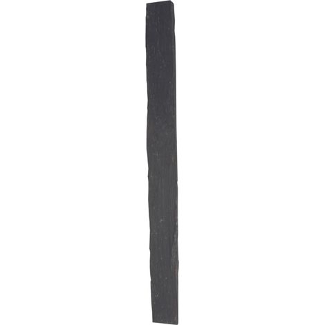 Jardinex – Piquet de terre en schiste noir 1 m – Lot de 5 – Section 10 x 8 cm – Extrémités sciées pour aménagement paysager