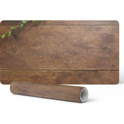 Elegante tapete decorativo de madera para escritorio con dise帽o de hojas, 120x60 cm.