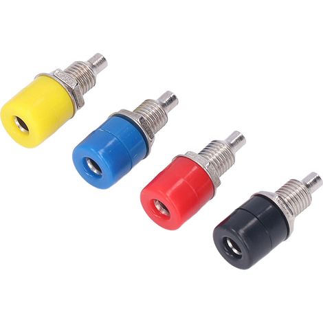 Prise banane 4 mm : performances élevées, longue durée de vie, outil de connexion électrique largement utilisé dans les équipements industriels. (1/5)
