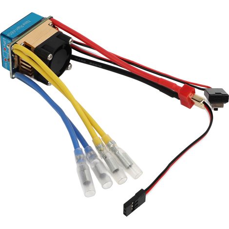 Wasserdichter elektronischer Drehzahlregler (ESC) für Bürstenmotoren (80A/480A), 2-Kanal, 6V 3A BEC-Ausgang, automatische Abstimmung, für 1/8 RC-Autos, Wohnmobile, SUVs, Trucks und Crawler. (1/5)