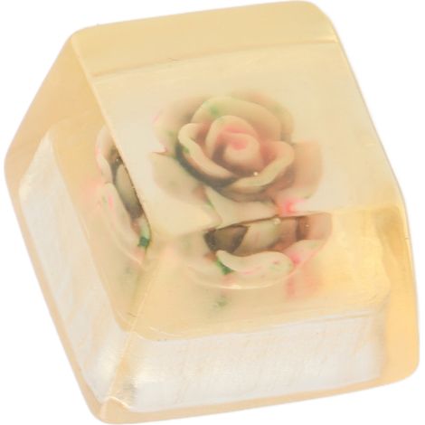 Touches en résine faites à la main, résistantes à la corrosion, accessoires universels pour clavier mécanique (rose) (1/5)