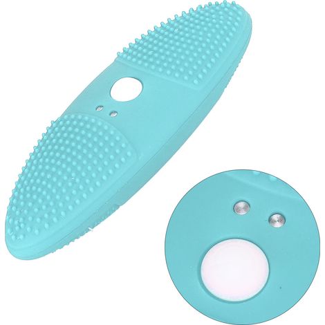 Nettoyeur ultrasonique, brosse exfoliante, nettoyeur multifonctionnel pour fruits et légumes, lave-linge, chargement USB, bleu. (1/5)