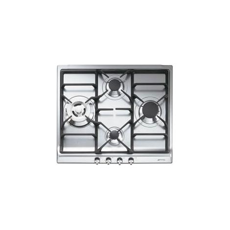 Smeg Piano Cottura SER60SGH a Gas 4 Fuochi Gas Colore Acciaio Inox (1/2)