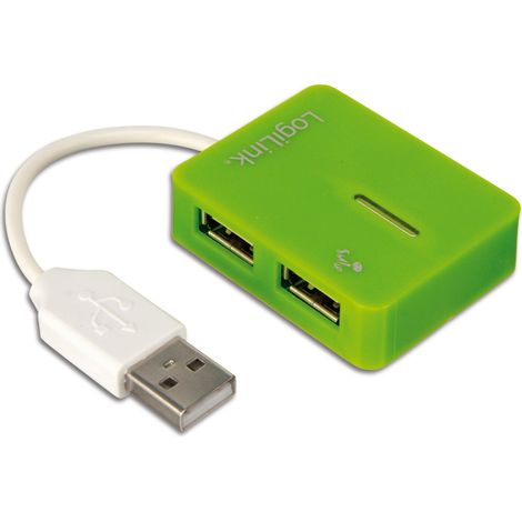 LOGILINK USB-Hub Smile, grün