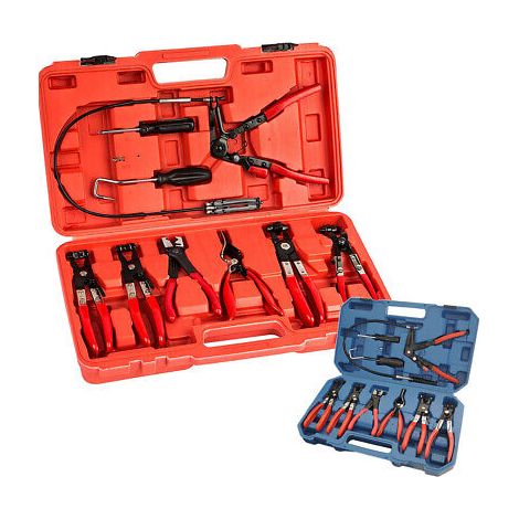 Set kit di 9 pinze per fascette morsetti auto smonta fascette auto