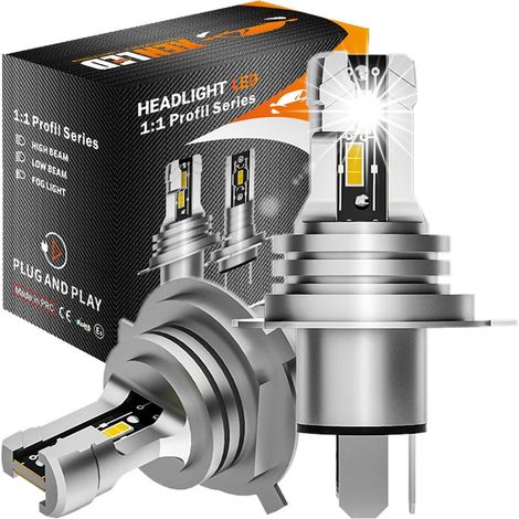 2x ampoules H4 Bi-LED Profil Series 2500/2200Lms réels 25W CANBUS - XENLED - voiture moto - ratio 1:1 - plug&play (1/5)