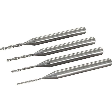 4 brocas de carburo de tungsteno de 0,6 a 1,2 mm MAXICRAFT