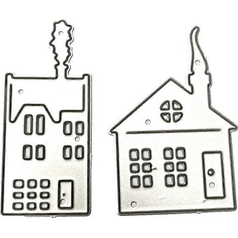 Haus-Metall-Stanzformen, Scrapbooking-Schablonen, Stanzformen, Kartenprägung, DIY-Foto